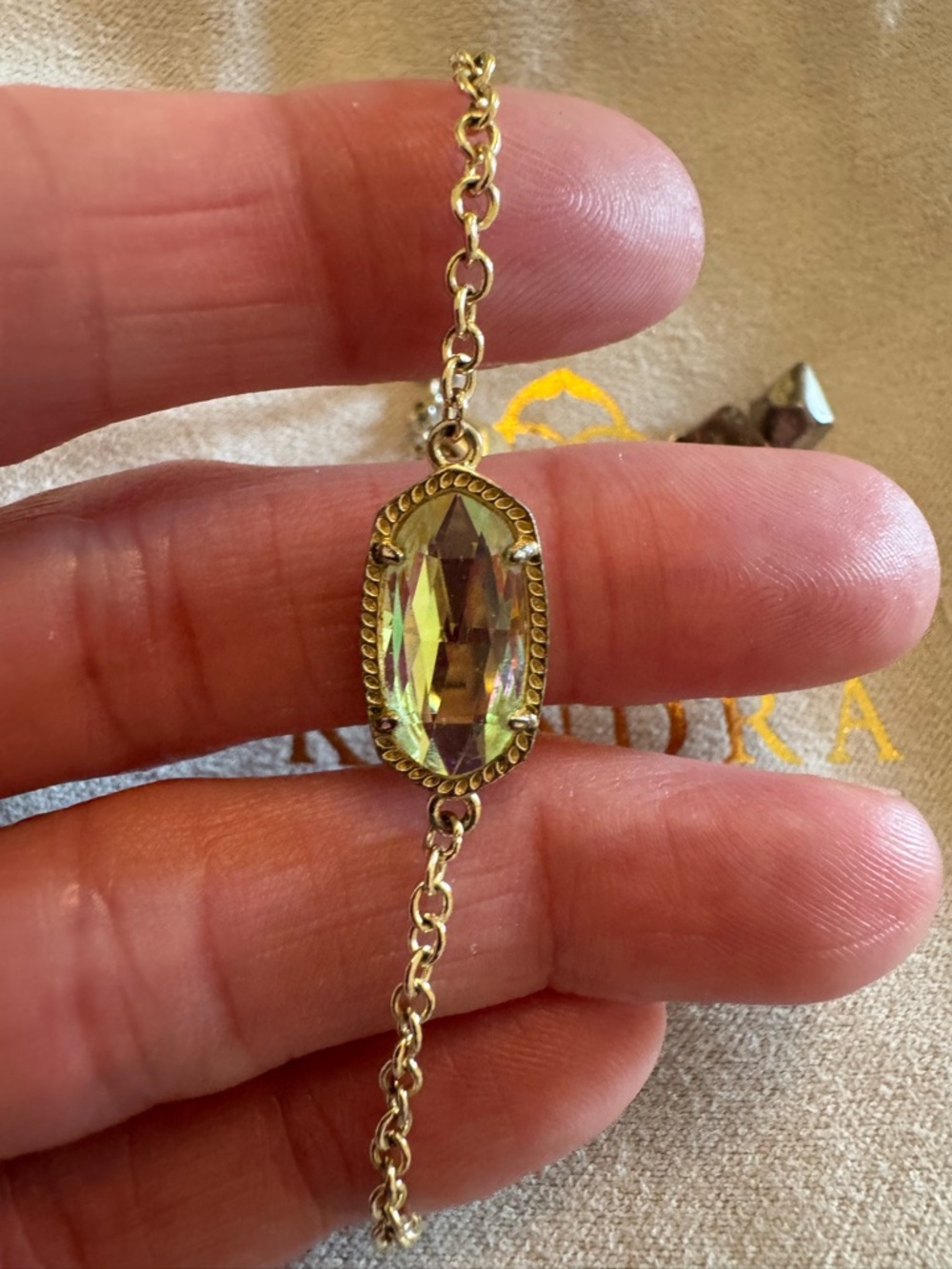 Kendra Scott Elora Dichroic Glass Stone Bracelet